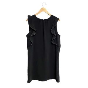 BLACK SWAN | Woman’s Black Ruffled Sleeveless Dress​​